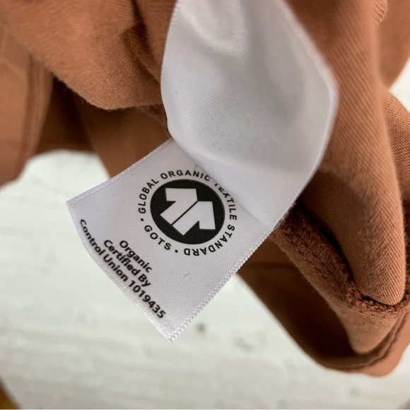 Everlane Uniform Organic Cotton Short Sleeve Crew Neck Tee Shirt Terracotta L - Picture 5 of 7